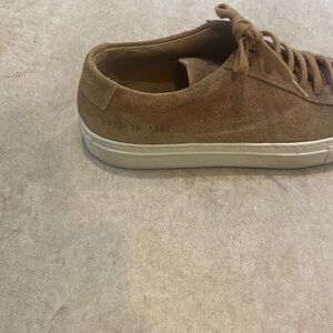 Brown suede common project sneakers!